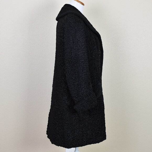 Vintage Furs By Leo Diutsh Black Coat - Picture 5 of 13